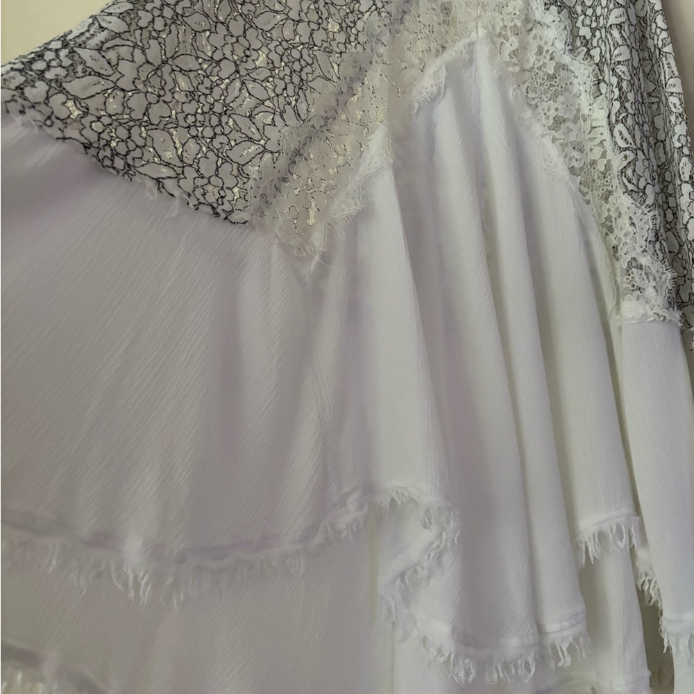 Free people Cross my heart in Lace Tunic Dress Bohemian Flowy Festival Size M - Picture 12 of 13